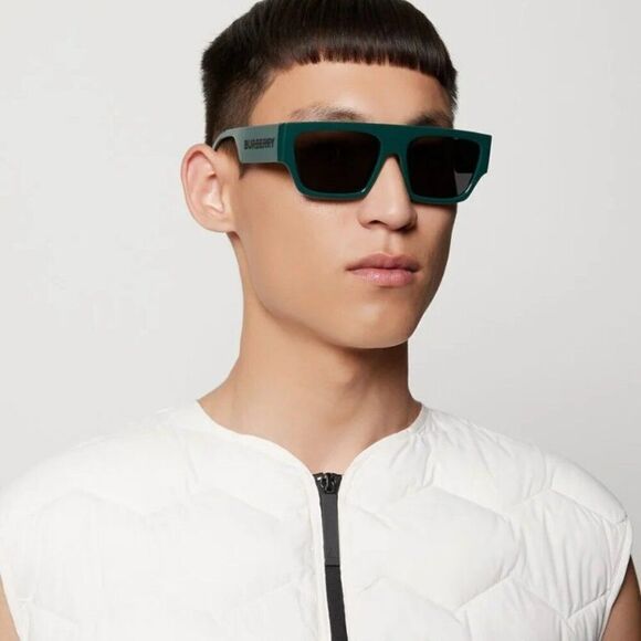 NEW Burberry BE4397U MICAH 407187 Green Dark Grey Unisex Sunglasses BE 4397U - Picture 3 of 10